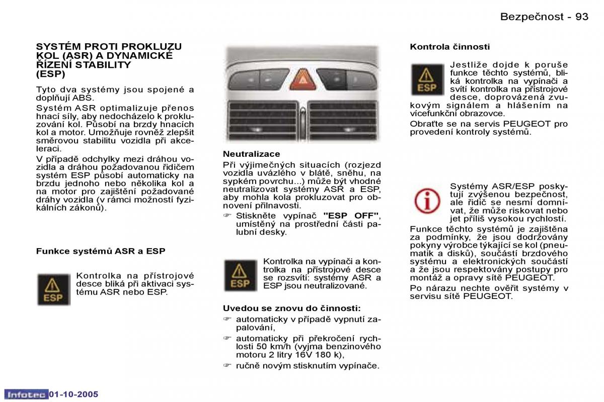 Peugeot 307 navod k obsludze / page 104