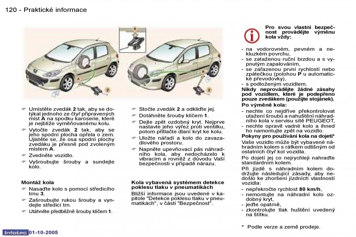 Peugeot 307 navod k obsludze / page 134