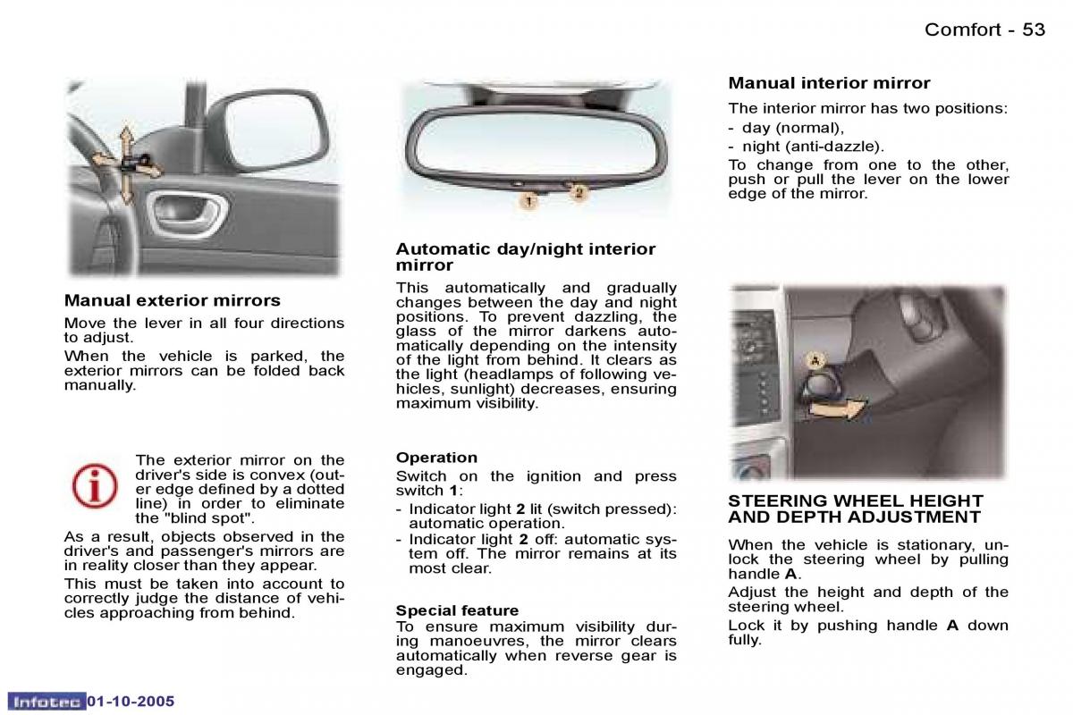 Peugeot 307 owners manual / page 55