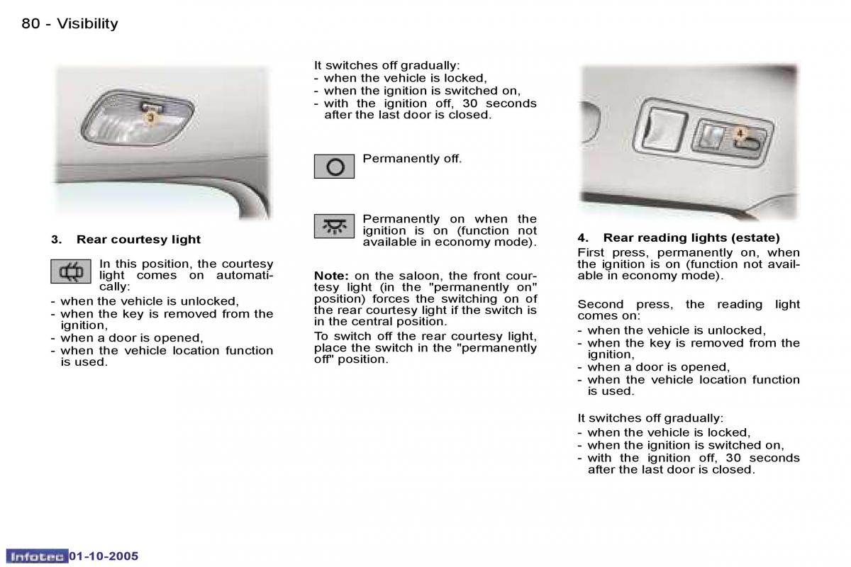 Peugeot 307 owners manual / page 89