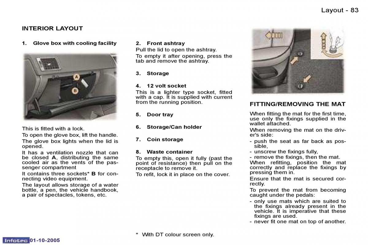 Peugeot 307 owners manual / page 91