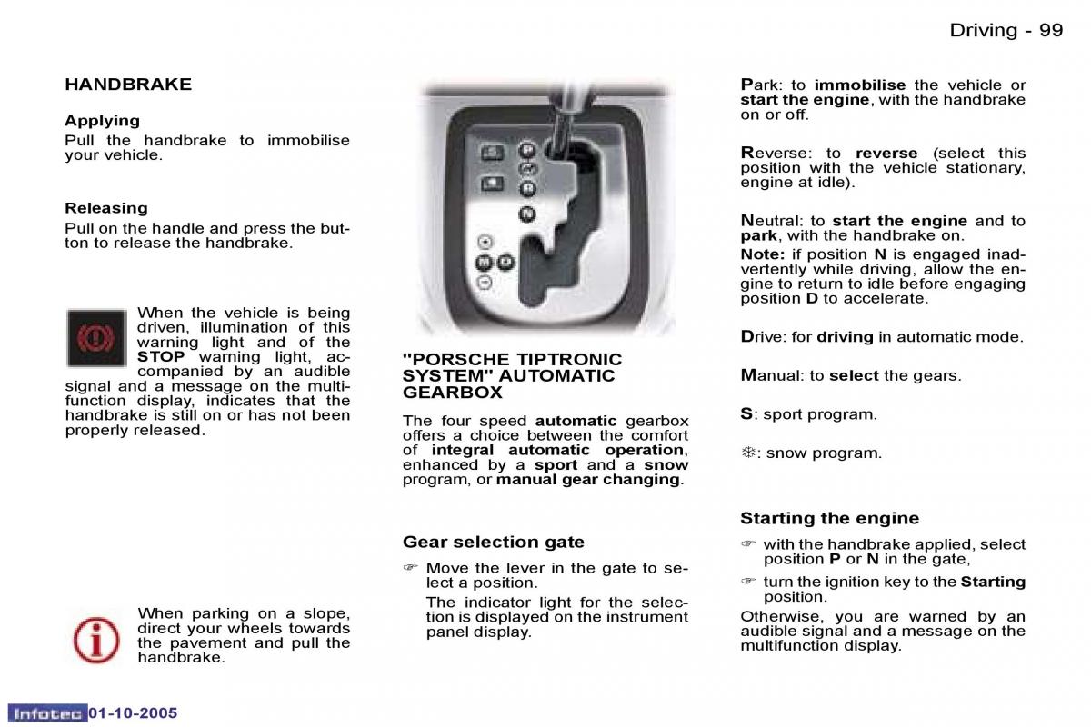 Peugeot 307 owners manual / page 112