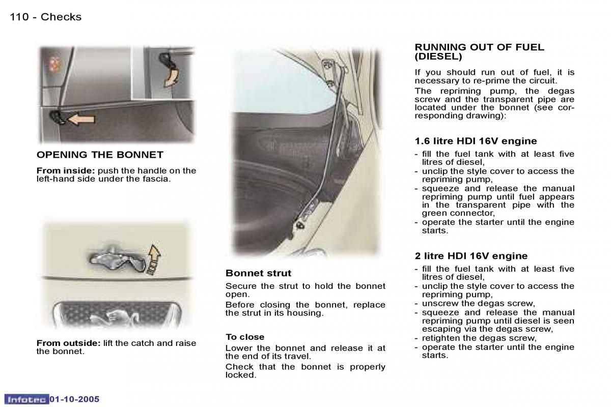 Peugeot 307 owners manual / page 123