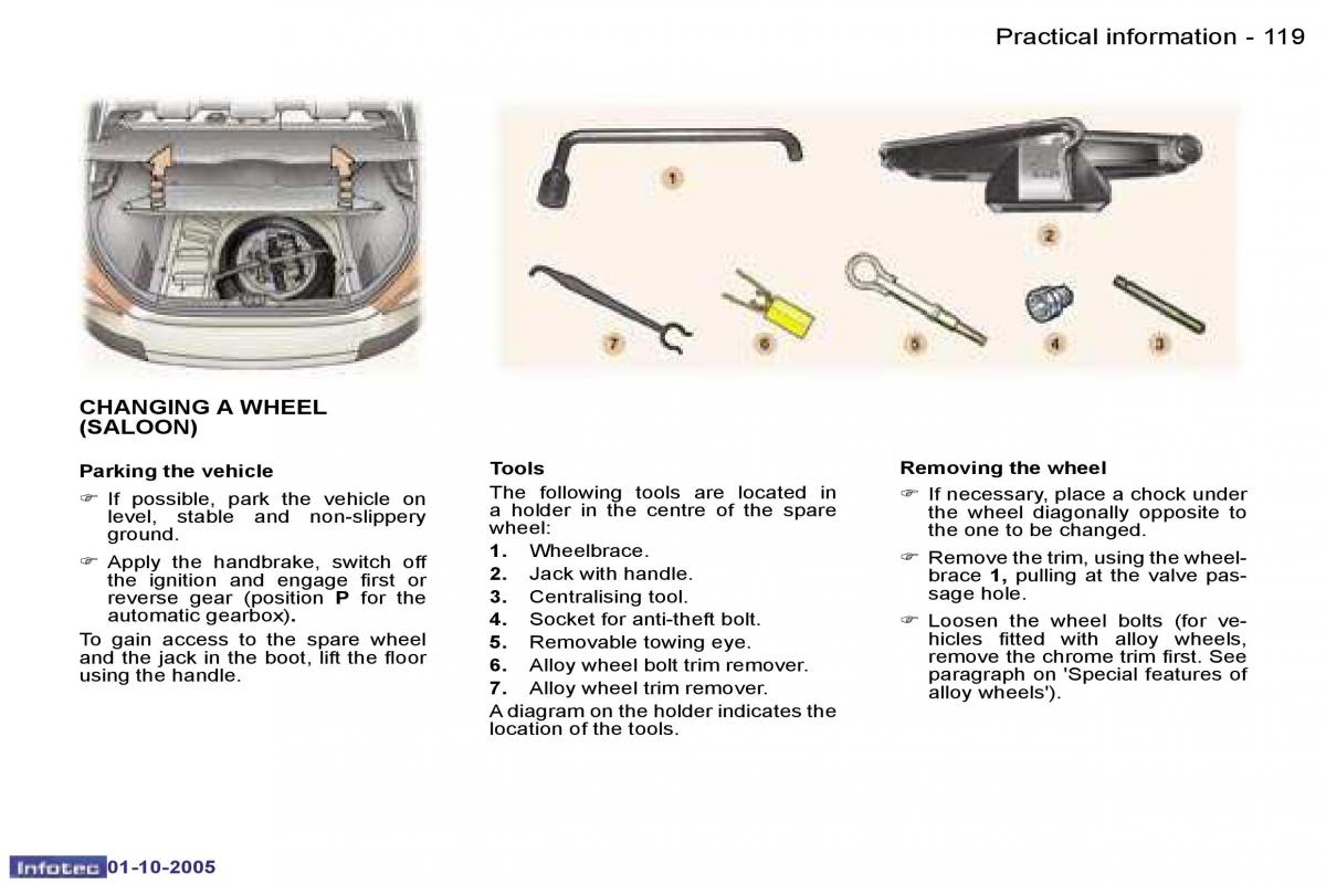 Peugeot 307 owners manual / page 133