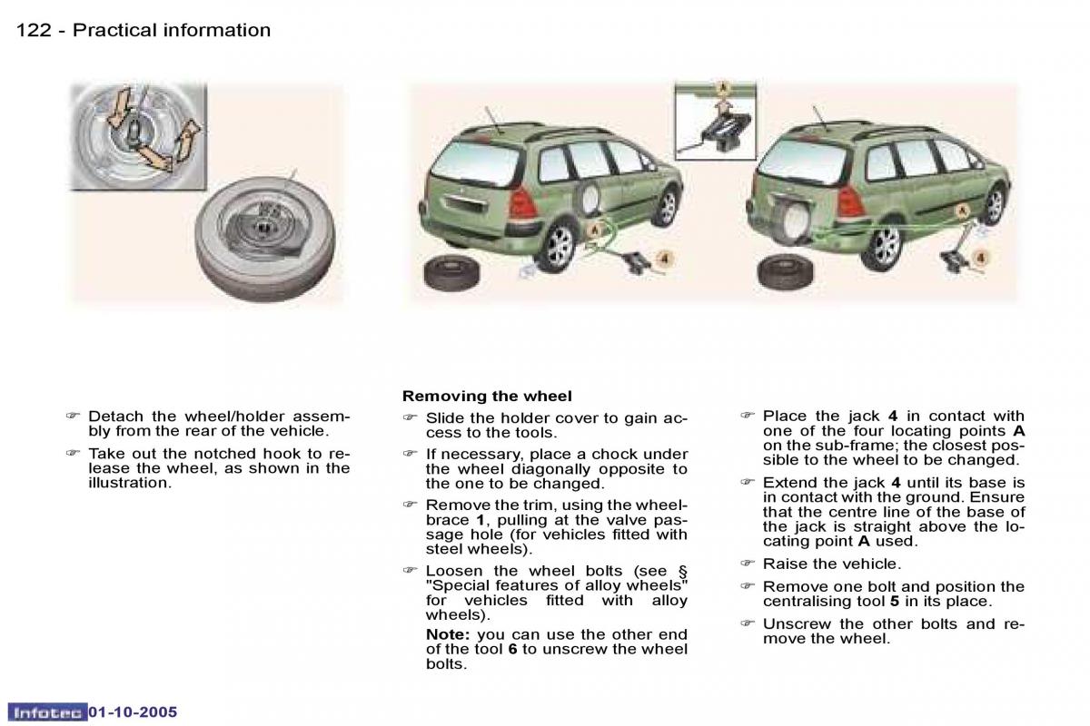 Peugeot 307 owners manual / page 137