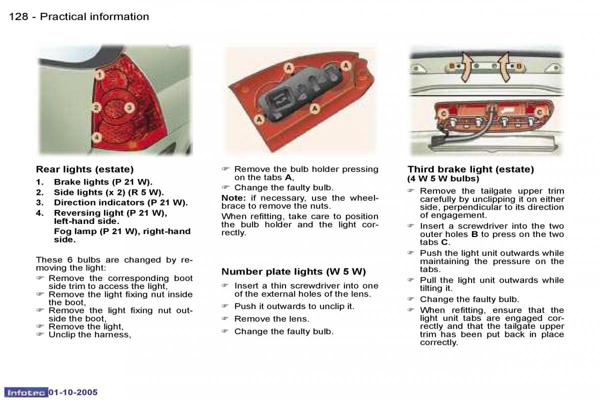 Peugeot 307 owners manual / page 143