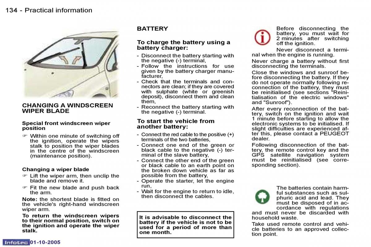 Peugeot 307 owners manual / page 150