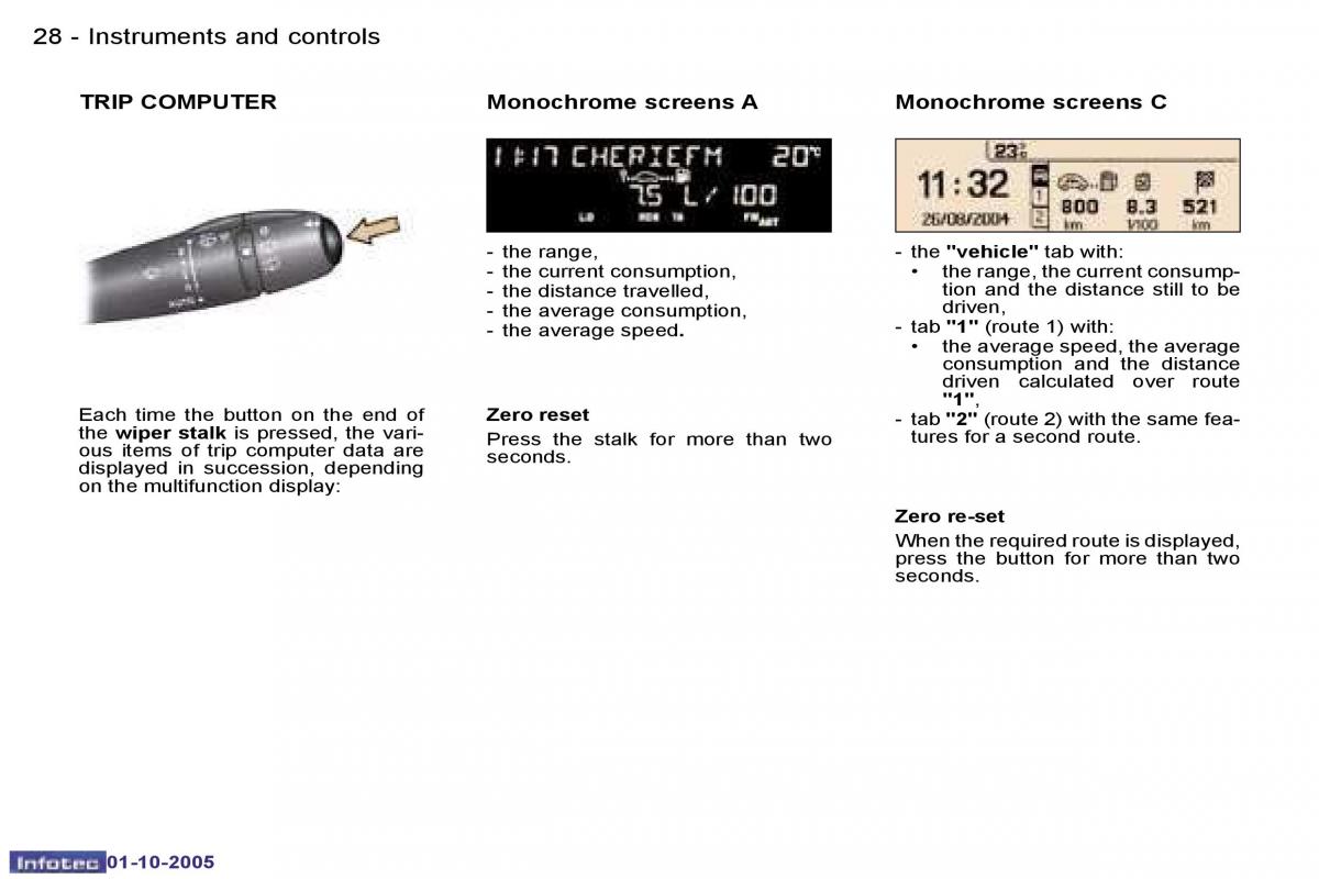 Peugeot 307 owners manual / page 30