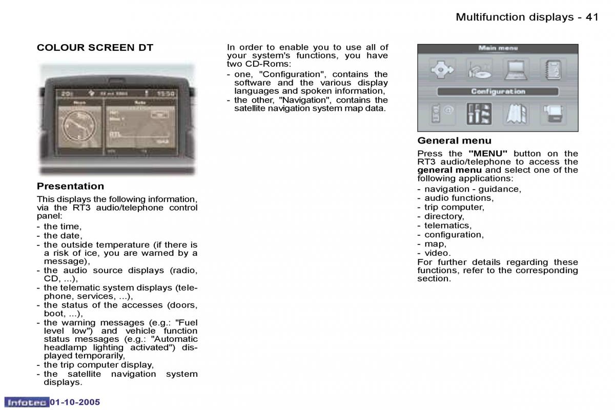 Peugeot 307 owners manual / page 43