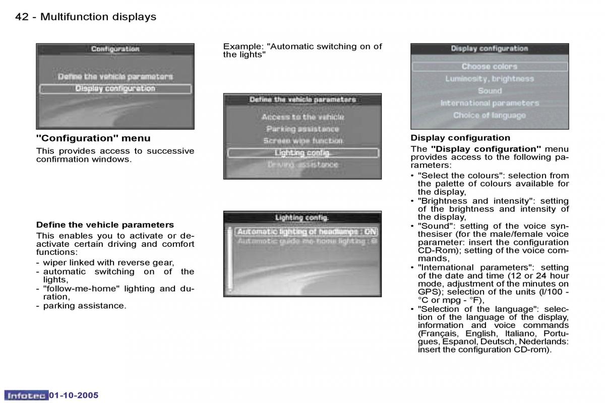 Peugeot 307 owners manual / page 44