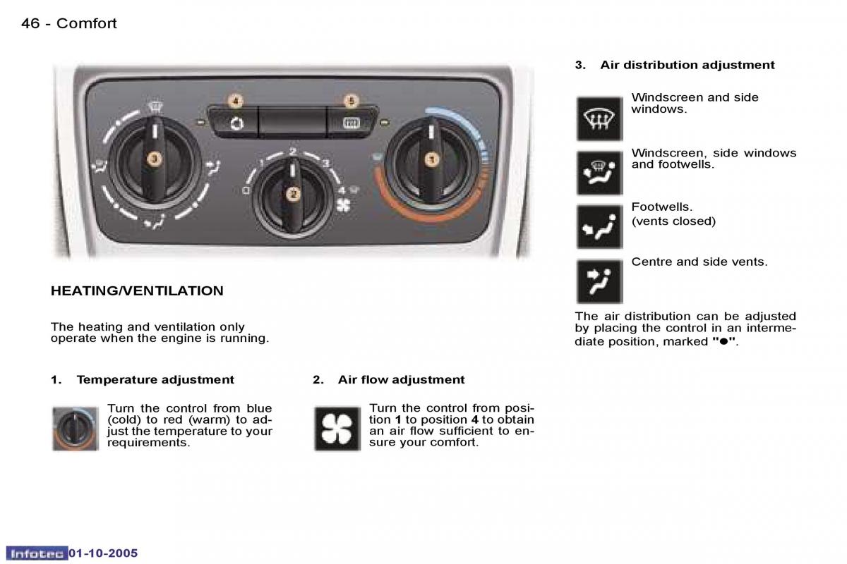 Peugeot 307 owners manual / page 48