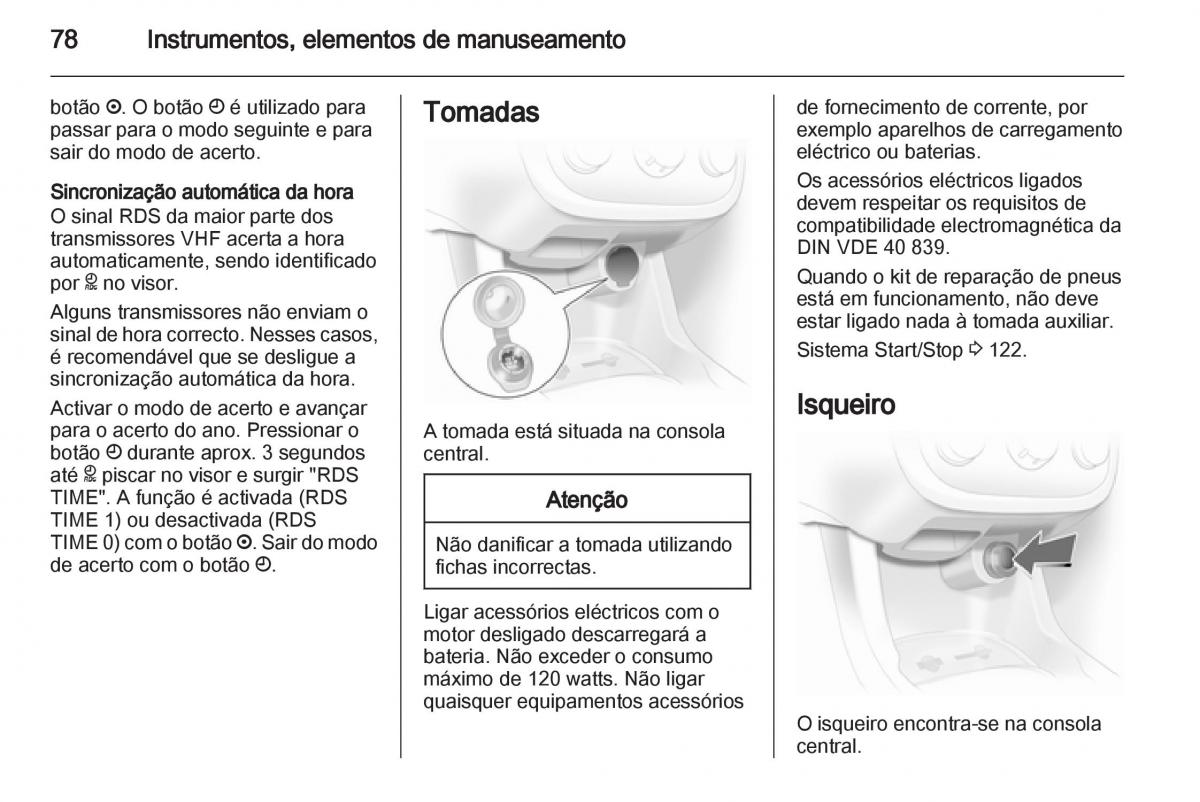 Opel Corsa D manual del propietario / page 80