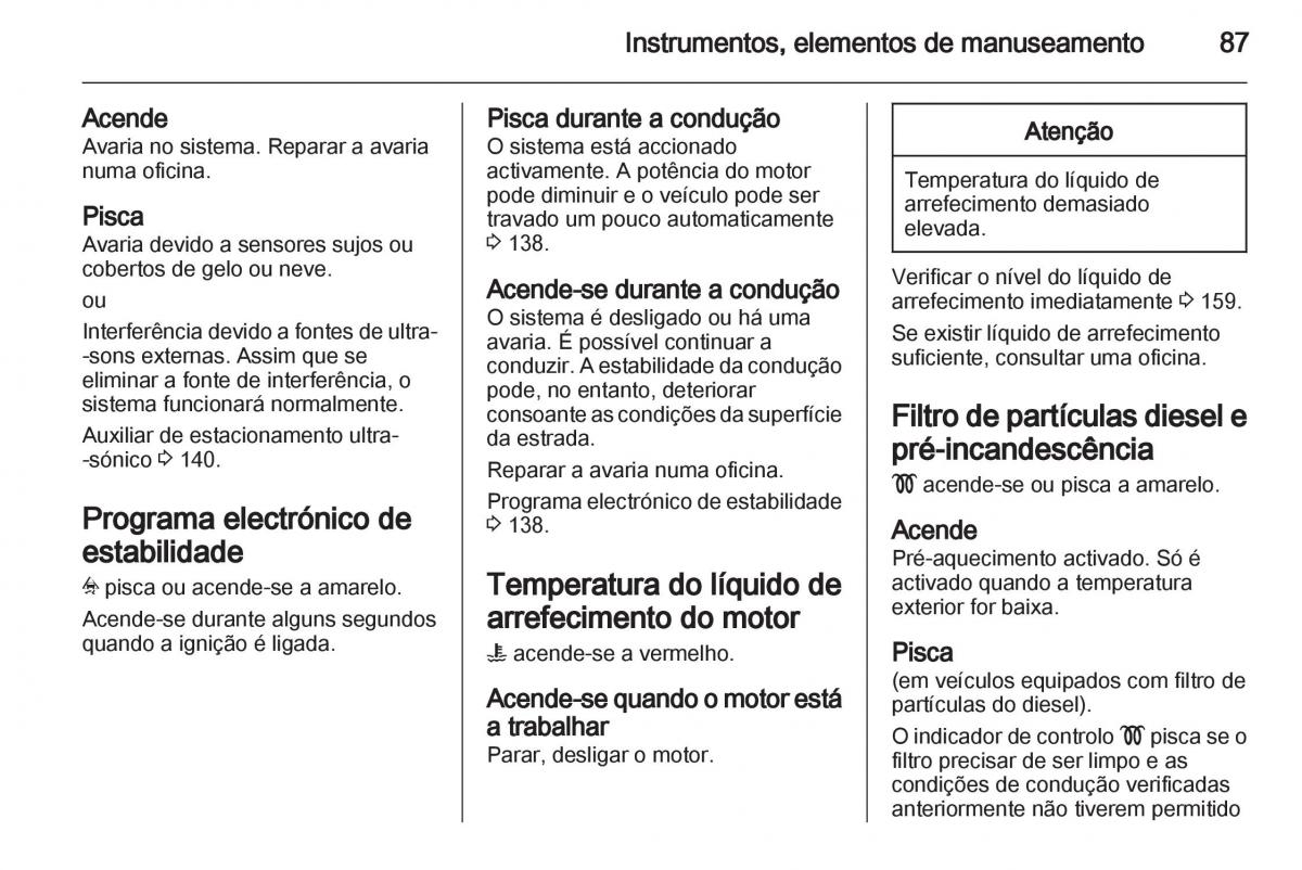 Opel Corsa D manual del propietario / page 89