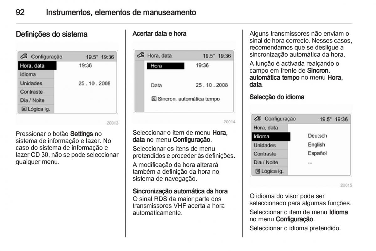 Opel Corsa D manual del propietario / page 94