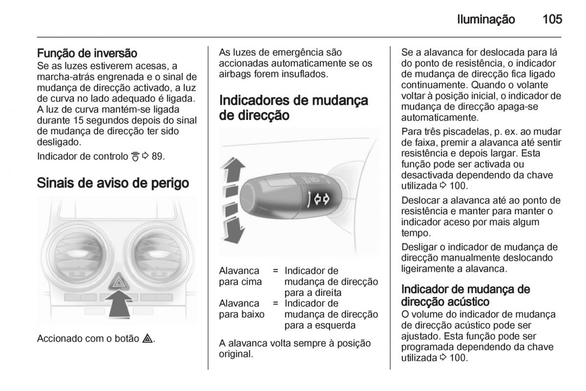 Opel Corsa D manual del propietario / page 107