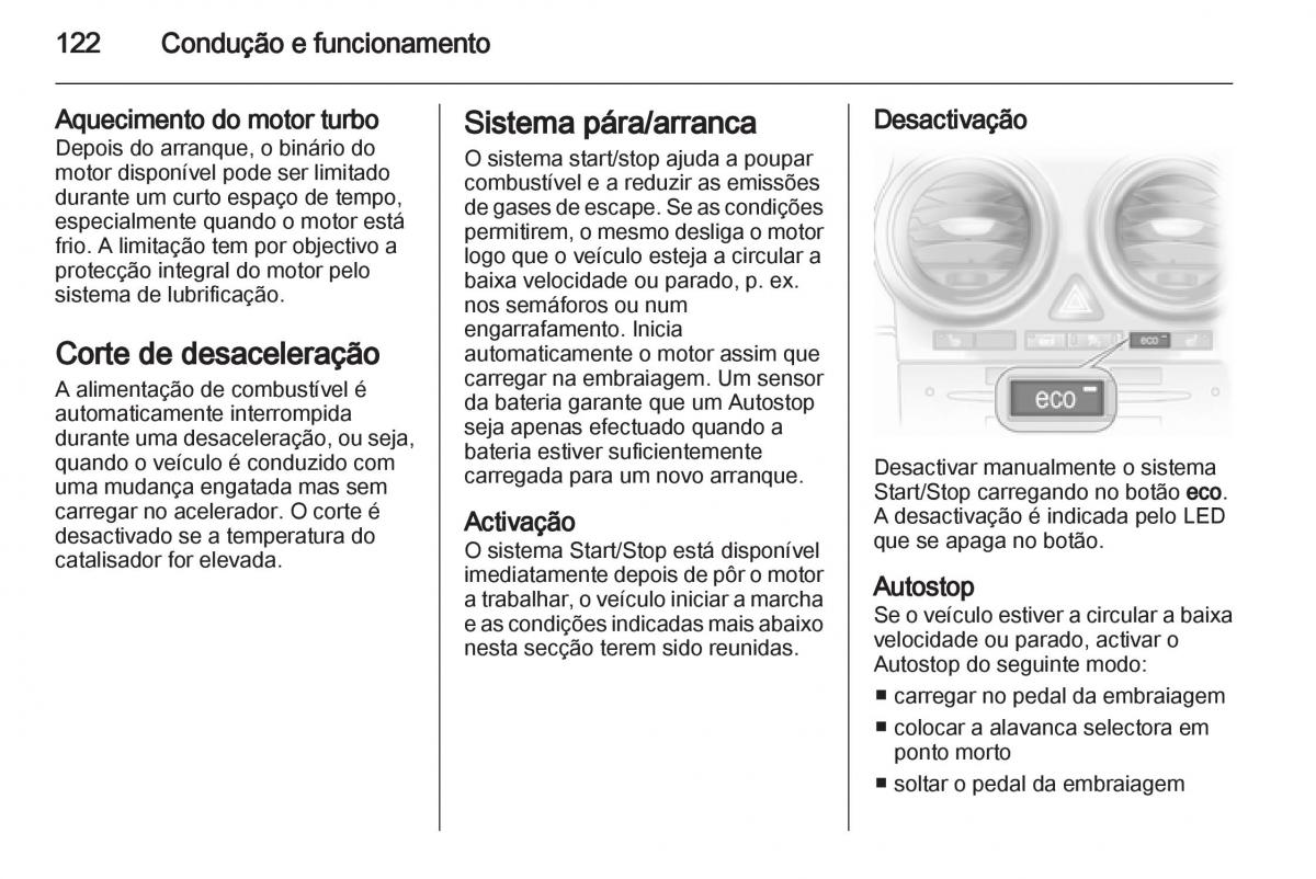 Opel Corsa D manual del propietario / page 124