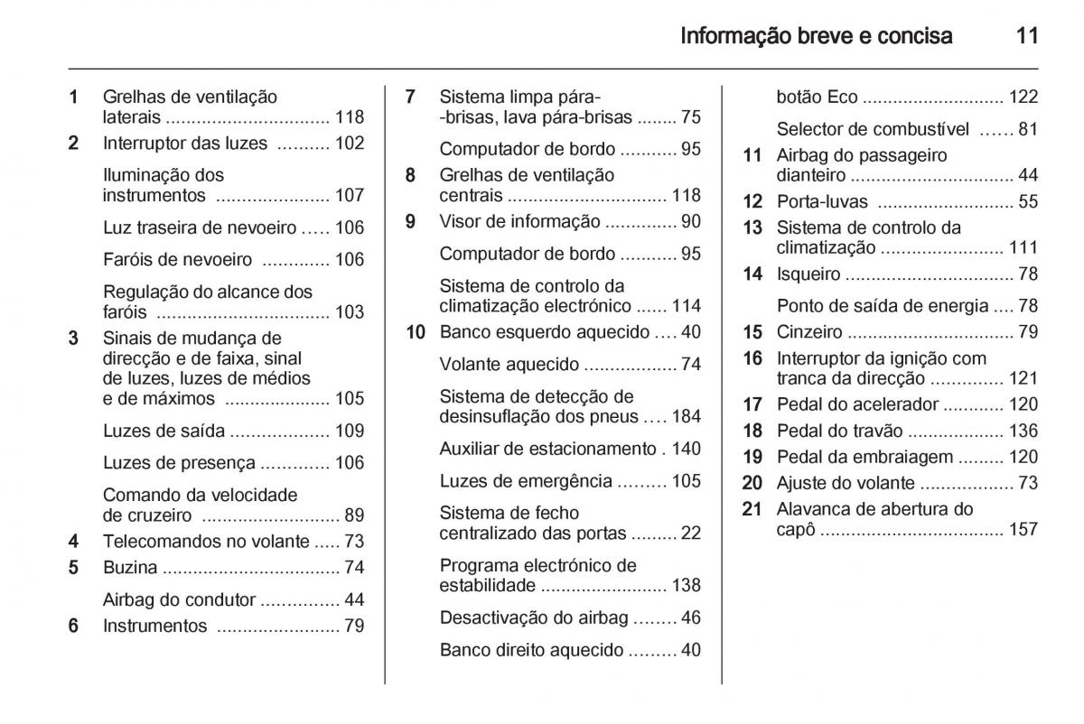 Opel Corsa D manual del propietario / page 13