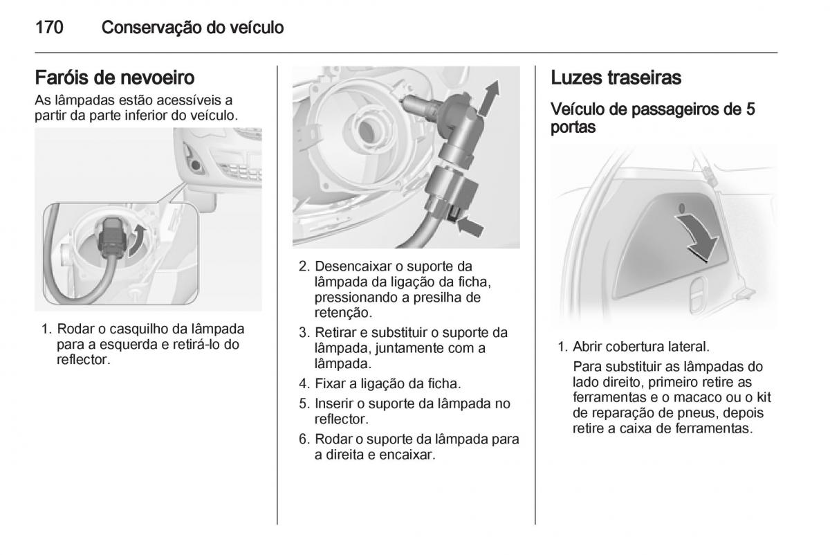 Opel Corsa D manual del propietario / page 172