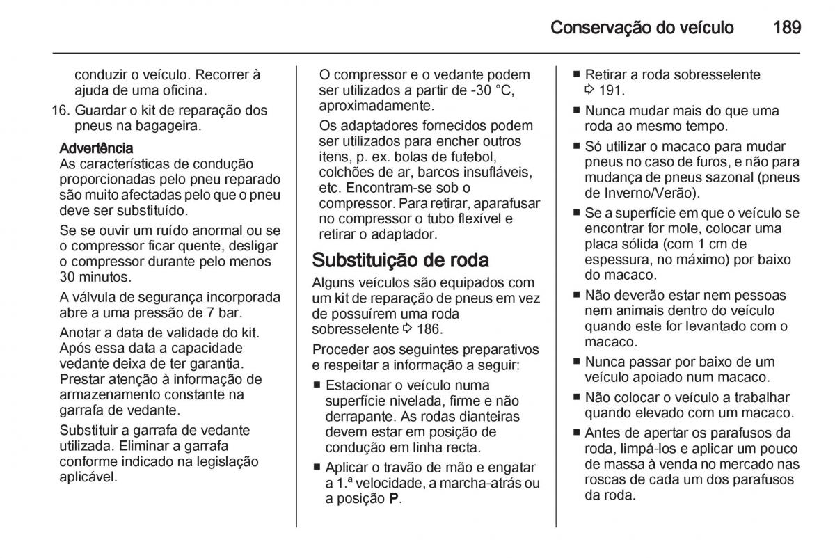 Opel Corsa D manual del propietario / page 191