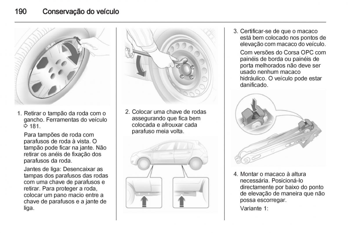 Opel Corsa D manual del propietario / page 192