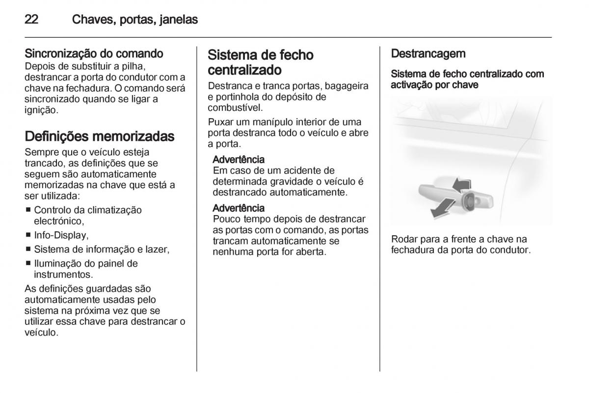 Opel Corsa D manual del propietario / page 24