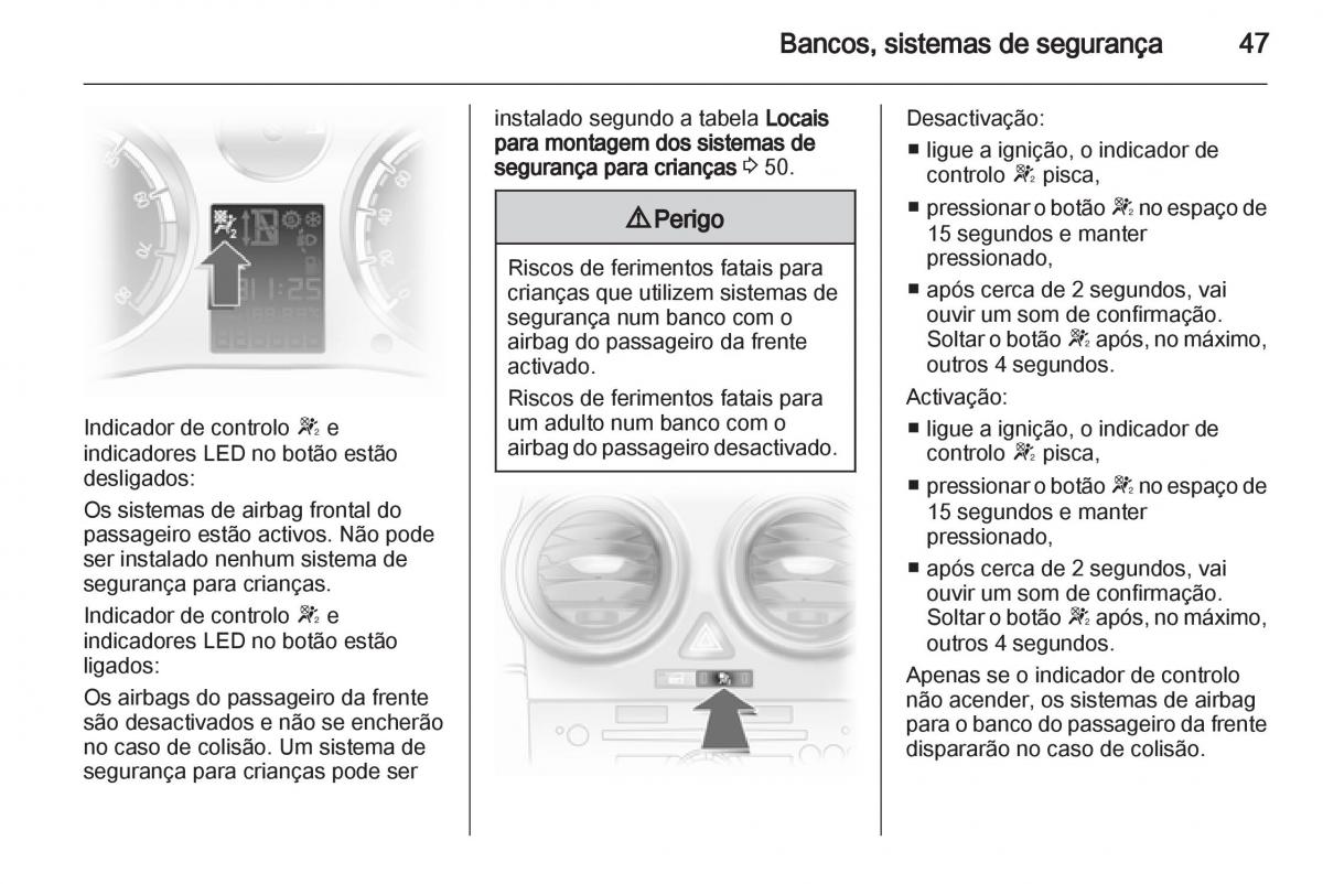 Opel Corsa D manual del propietario / page 49