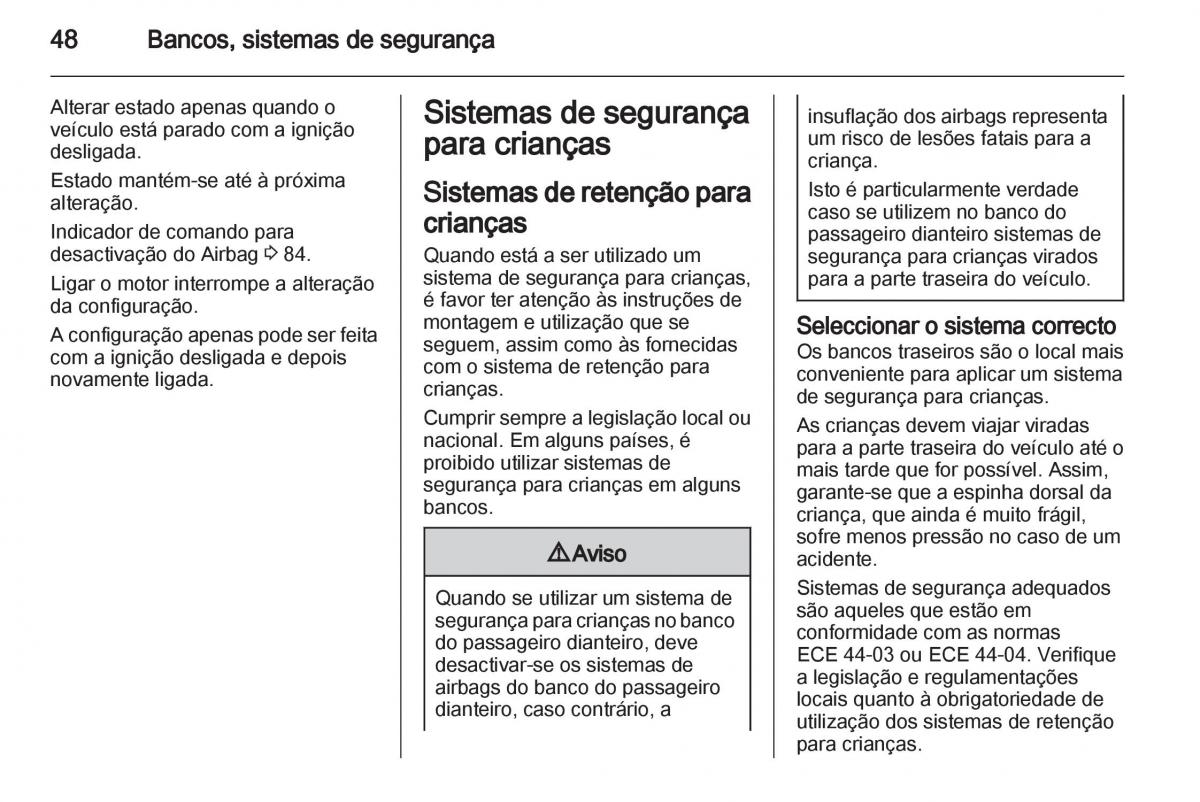 Opel Corsa D manual del propietario / page 50