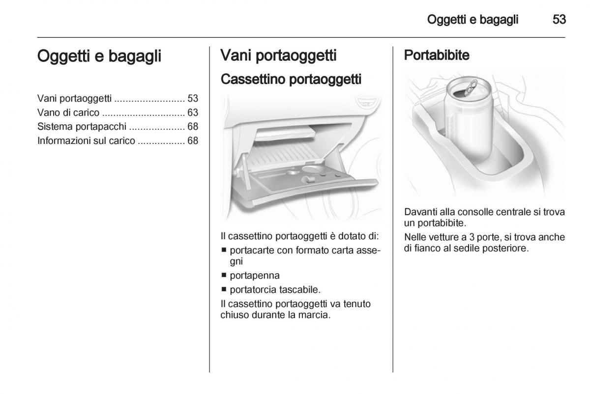 Opel Corsa D manuale del proprietario / page 55