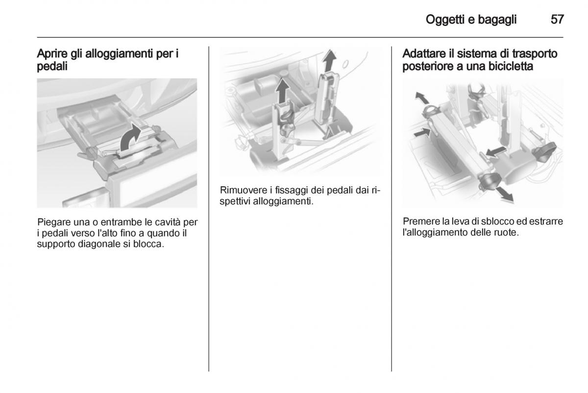 Opel Corsa D manuale del proprietario / page 59