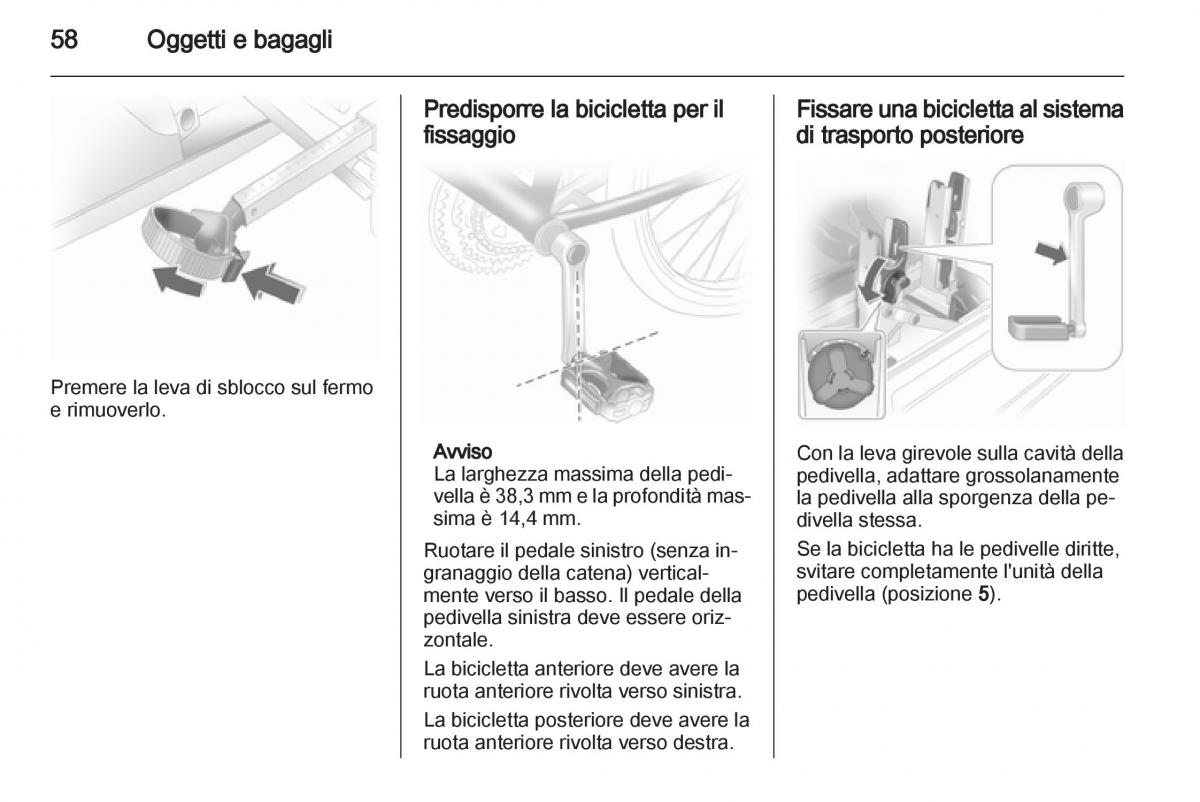 Opel Corsa D manuale del proprietario / page 60