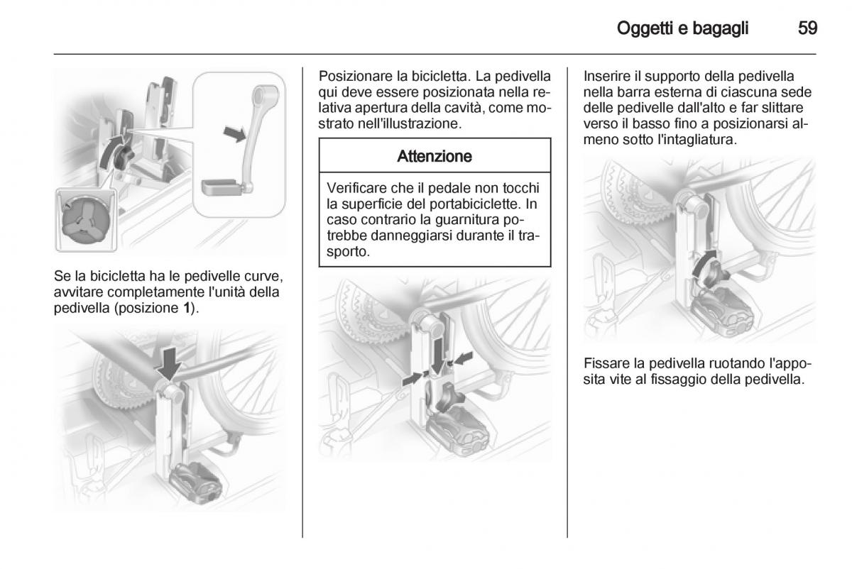 Opel Corsa D manuale del proprietario / page 61