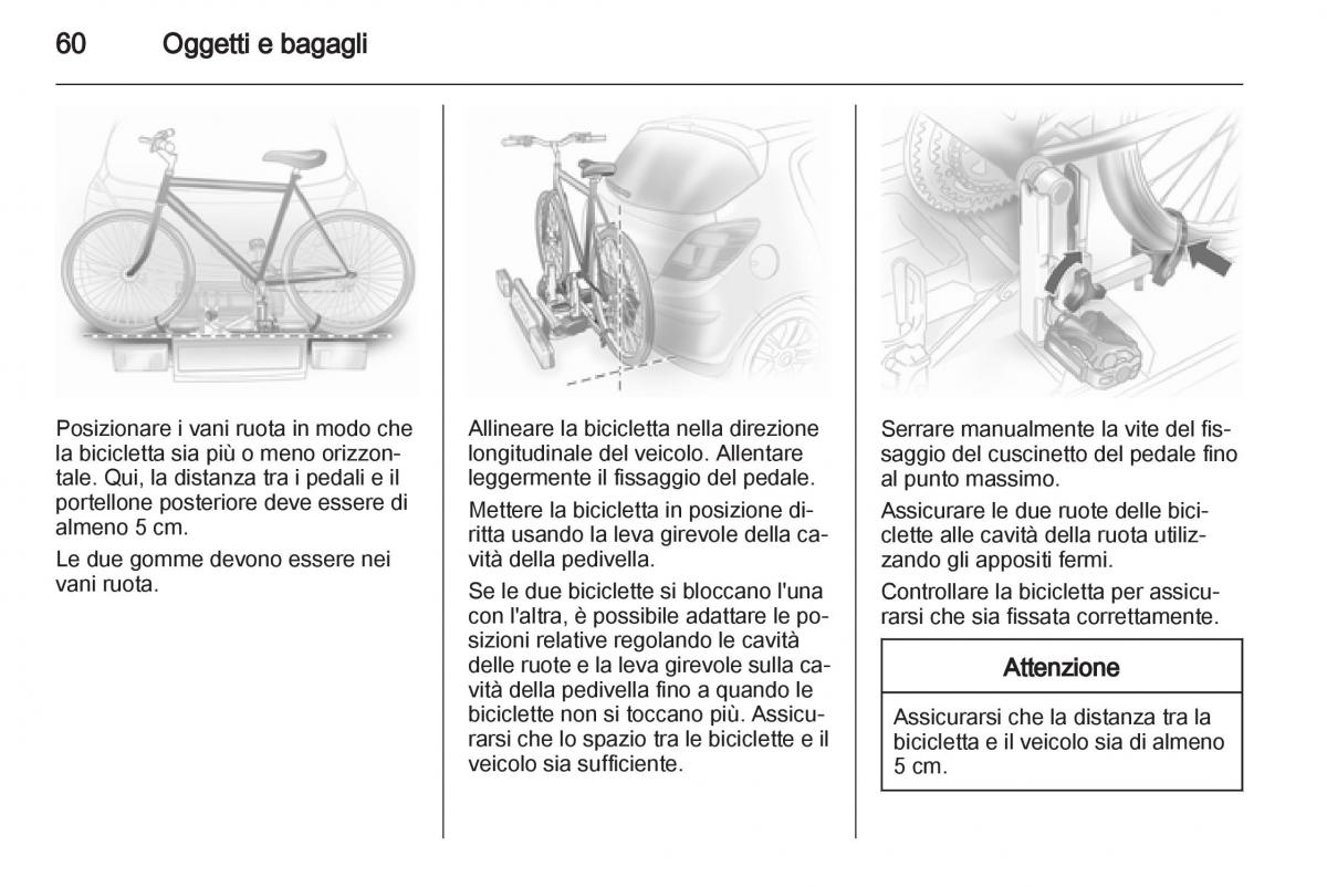 Opel Corsa D manuale del proprietario / page 62