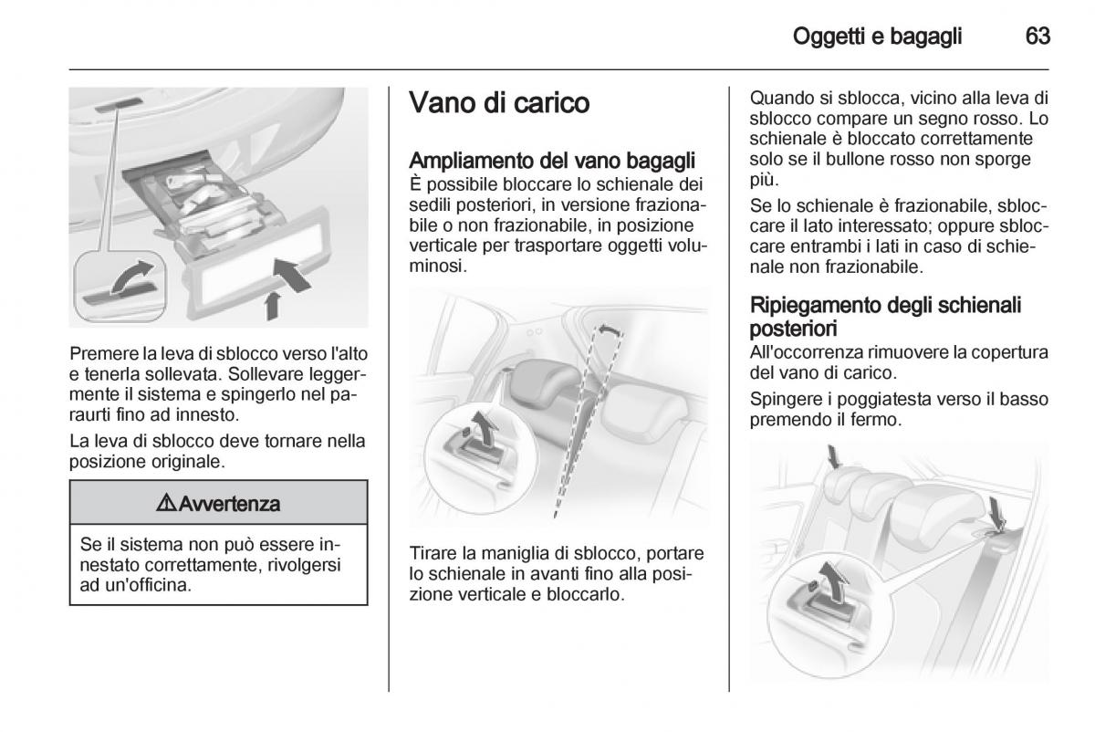 Opel Corsa D manuale del proprietario / page 65