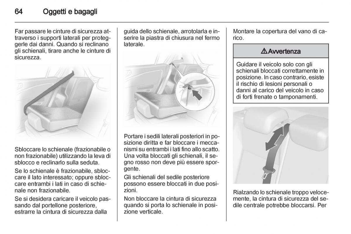 Opel Corsa D manuale del proprietario / page 66