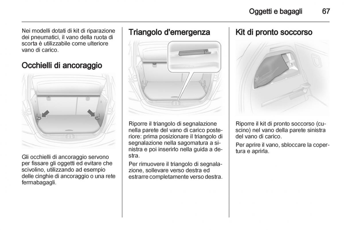 Opel Corsa D manuale del proprietario / page 69