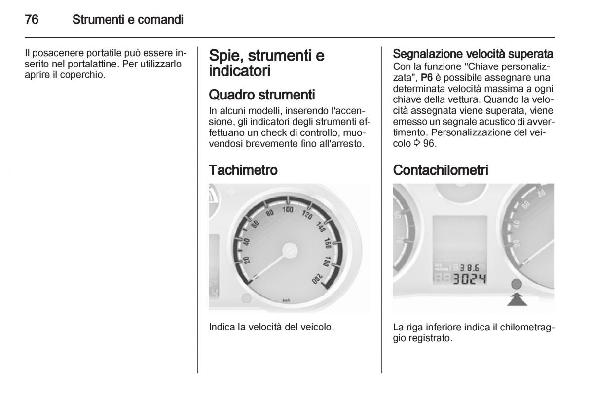 Opel Corsa D manuale del proprietario / page 78