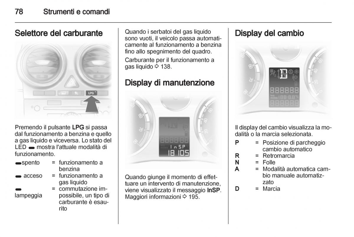 Opel Corsa D manuale del proprietario / page 80