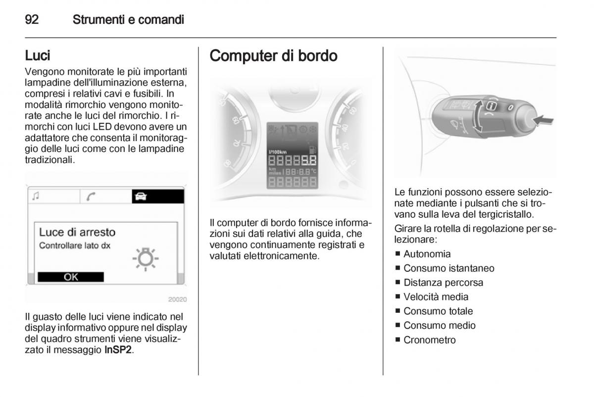 Opel Corsa D manuale del proprietario / page 94