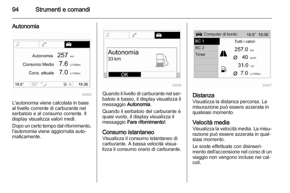 Opel Corsa D manuale del proprietario / page 96