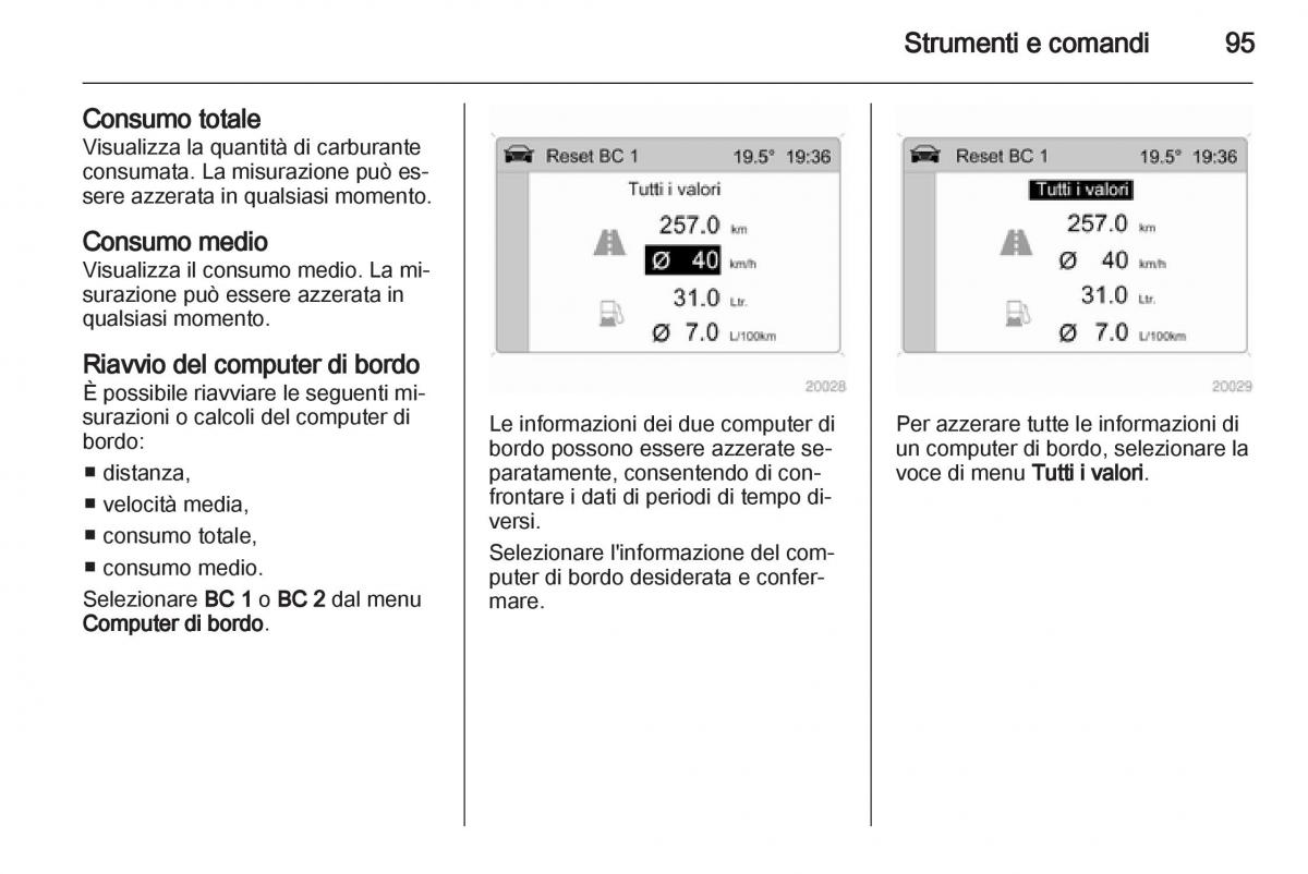 Opel Corsa D manuale del proprietario / page 97