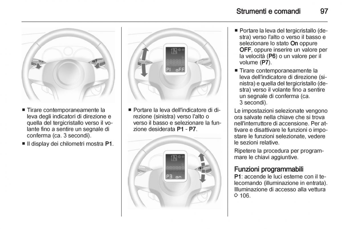 Opel Corsa D manuale del proprietario / page 99