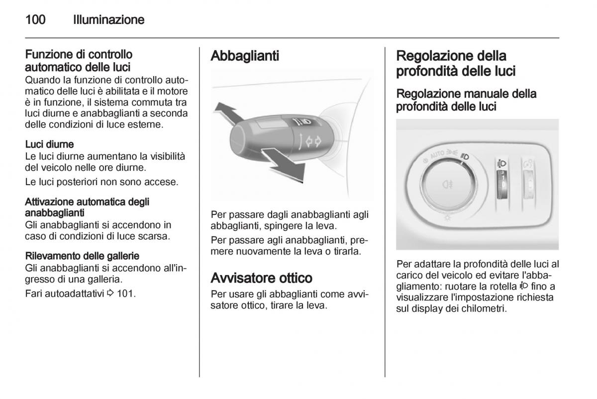 Opel Corsa D manuale del proprietario / page 102