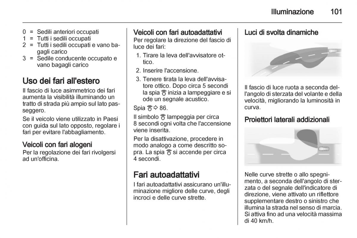 Opel Corsa D manuale del proprietario / page 103