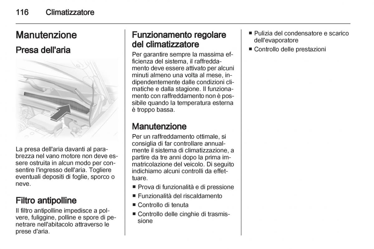 Opel Corsa D manuale del proprietario / page 118