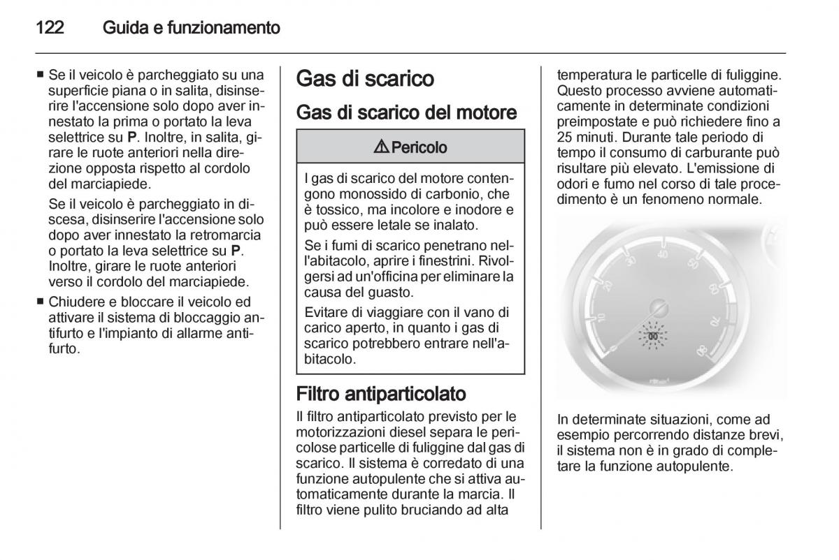 Opel Corsa D manuale del proprietario / page 124