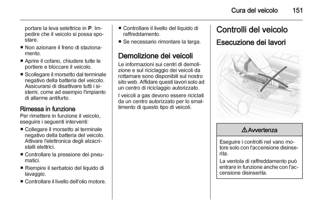 Opel Corsa D manuale del proprietario / page 153