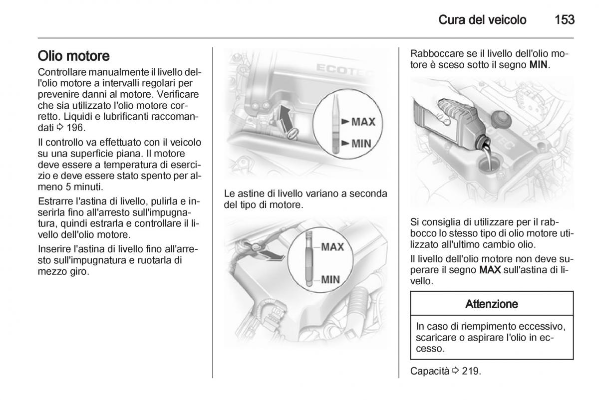 Opel Corsa D manuale del proprietario / page 155