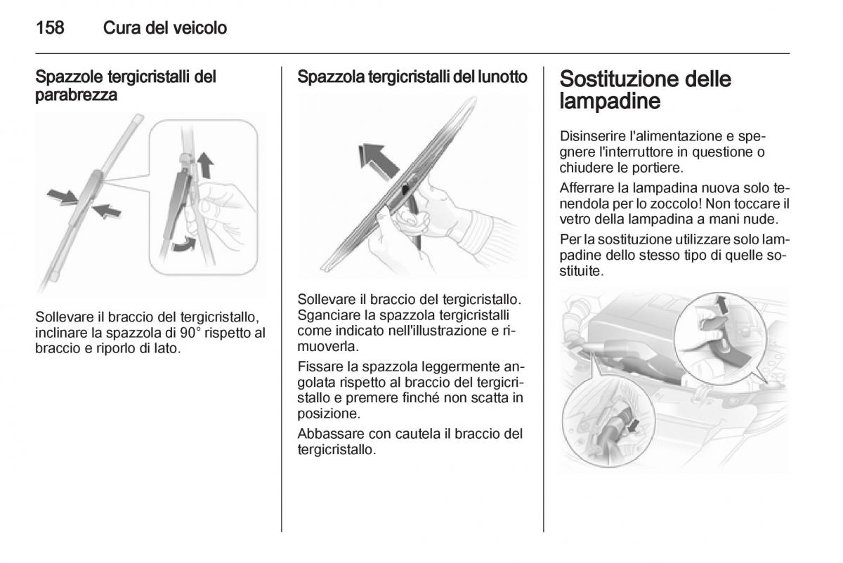 Opel Corsa D manuale del proprietario / page 160