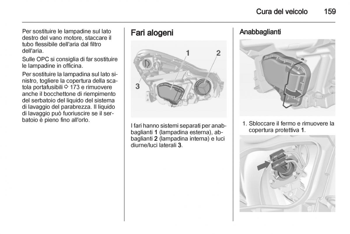 Opel Corsa D manuale del proprietario / page 161