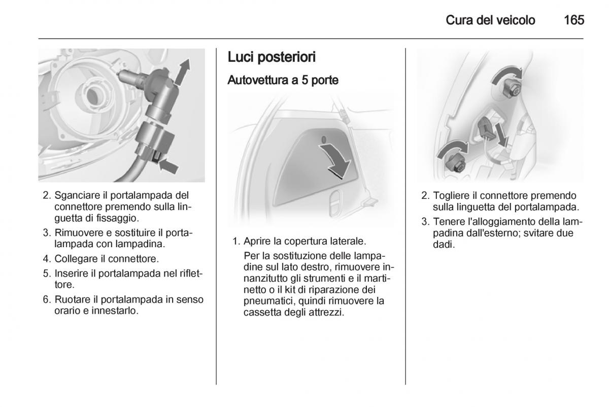 Opel Corsa D manuale del proprietario / page 167